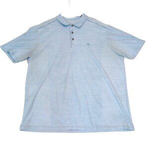 Tommy Bahama Palm Coast Pro IslandZone Polo Shirt XXL 2XL Blue
